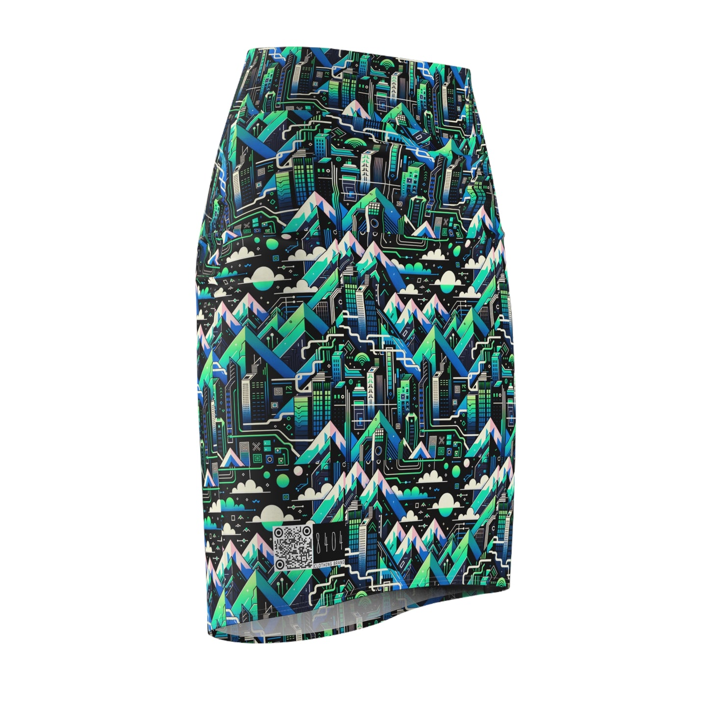 Digital Adventure Graphics Digital Explorer Women's Pencil Skirt - 8404 Design-55