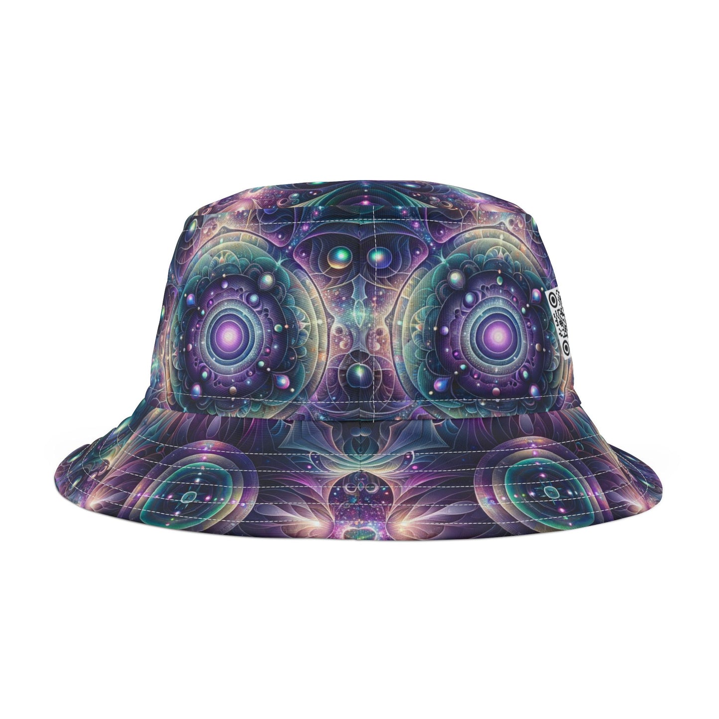 Iridescent Tech Fusion Tech-Forward Streetwear Bucket Hat - 8404 Design-61