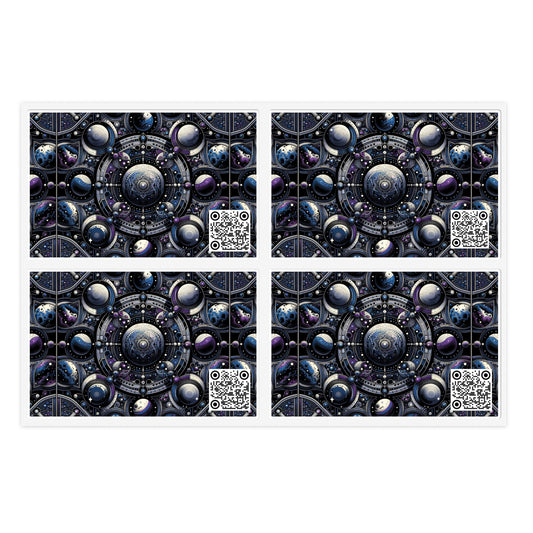 Tech Astronaut Tech-Forward Streetwear Meets Space Exploration Sticker Sheets - 8404 Design-46