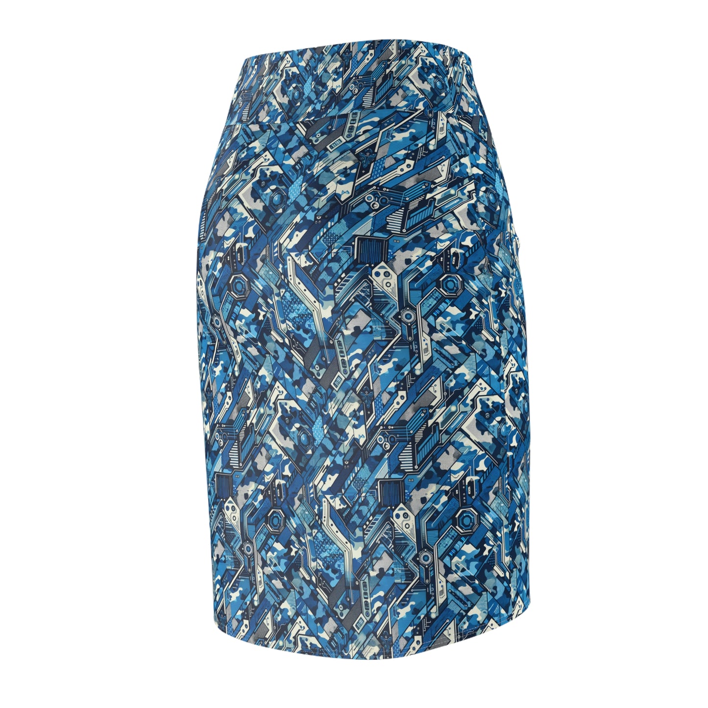 Tech Urban Camo Tech-Forward Streetwear With a Futuristic Military Edge Women's Pencil Skirt - 8404 Design-39