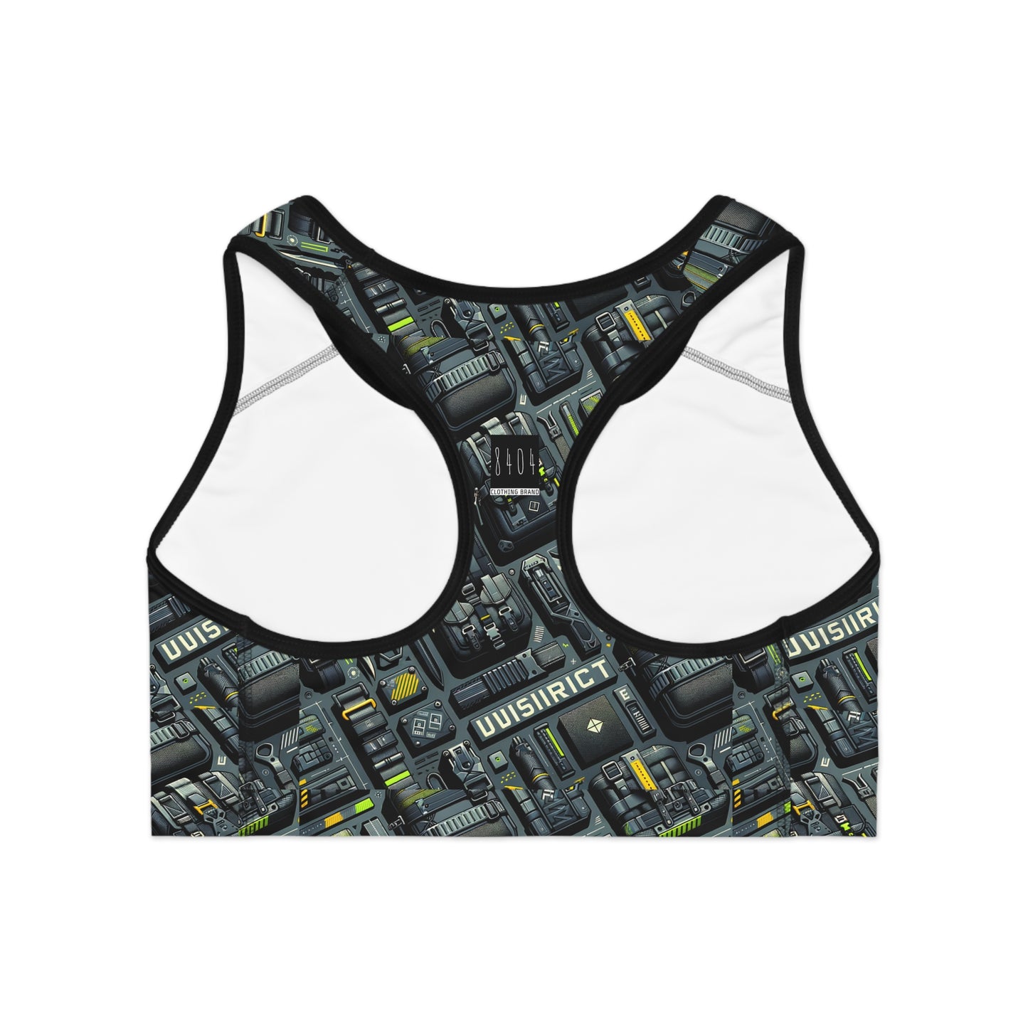 Tech Utility Streetwear Futuristic Tech-Forward Sports Bra - 8404 Design-47