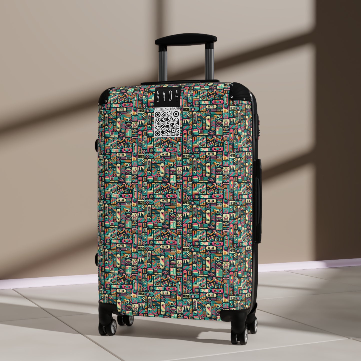 Skate Culture Revival Urban Retro Cool Suitcase - 8404 Design-61