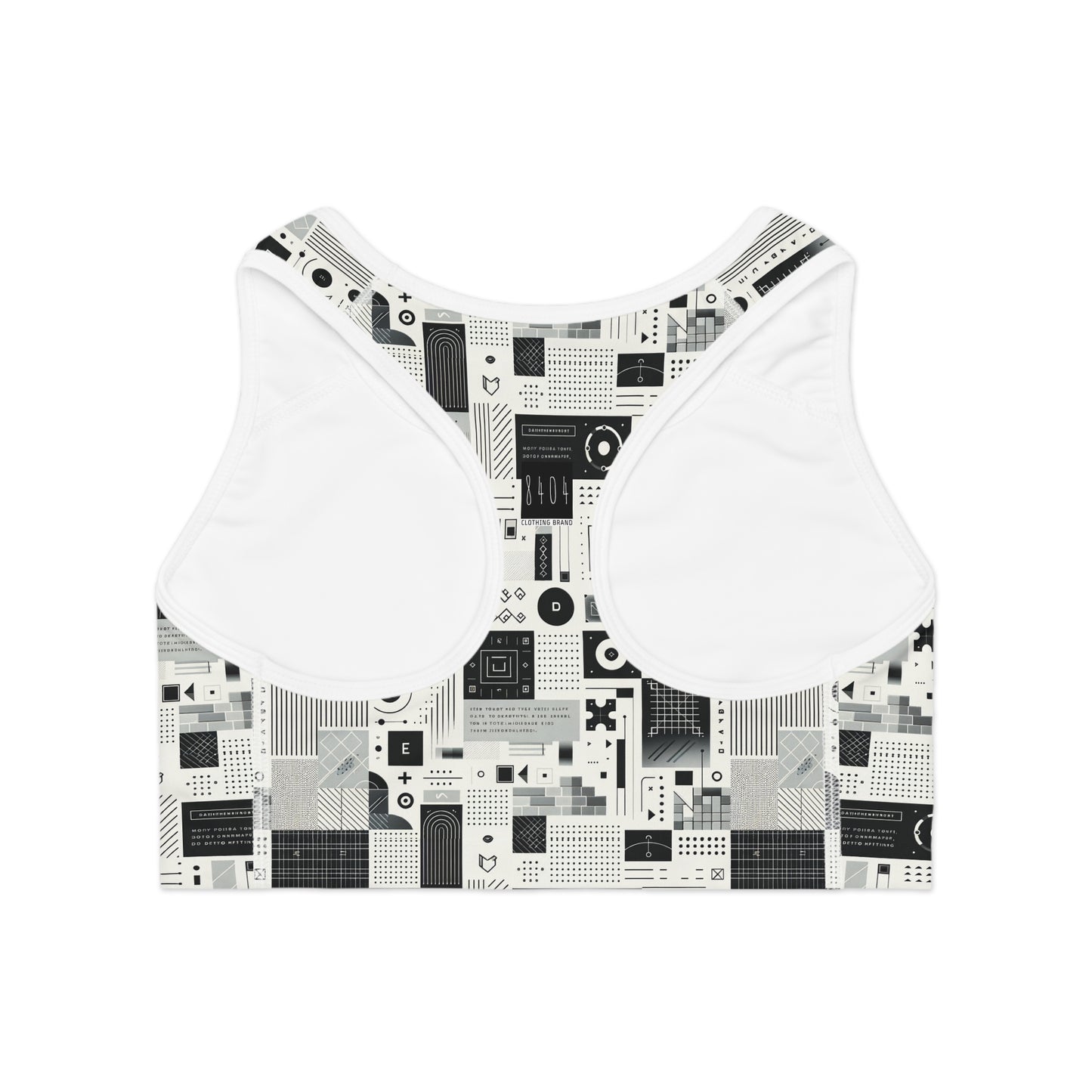 Digital Minimalism Minimalist Tech Sports Bra - 8404 Design-50