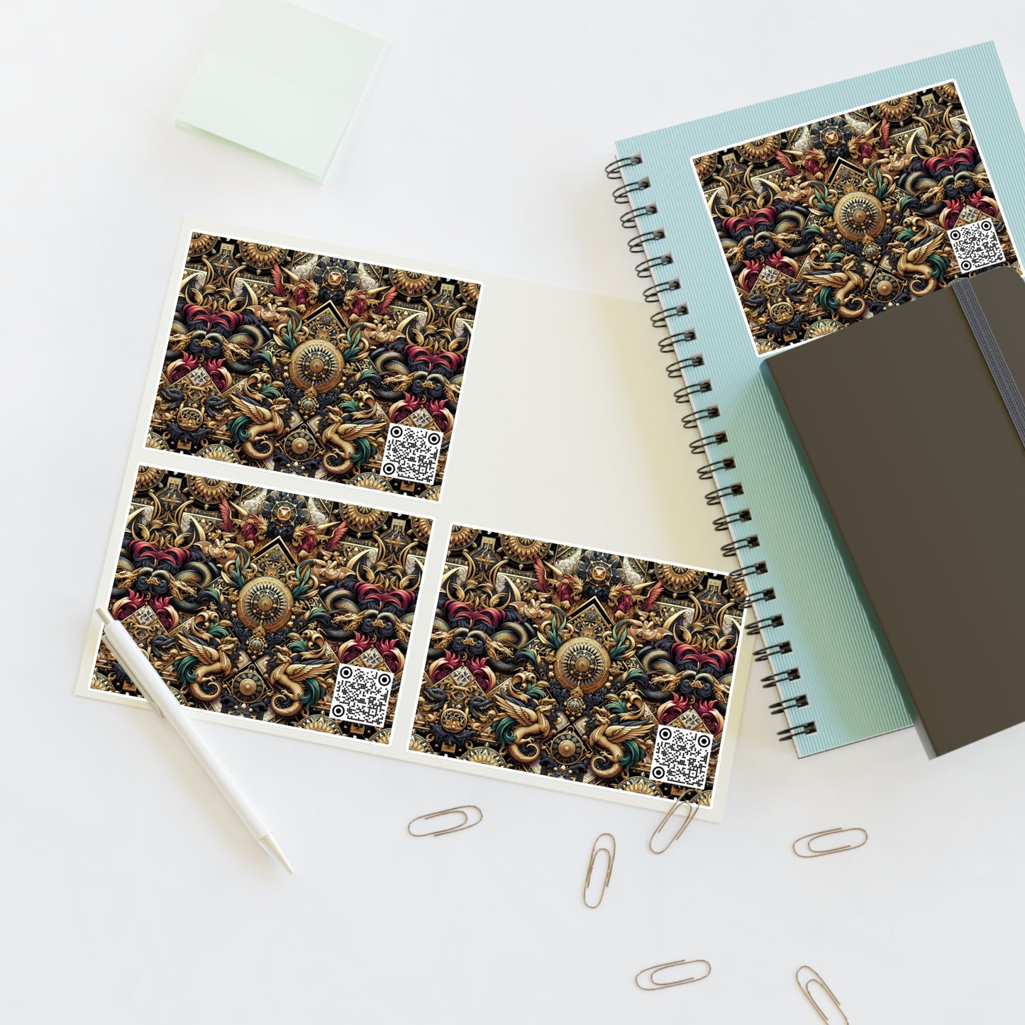 Digital Renaissance Luxurious Streetwear Inspired By Classical Art With a Modern Twist Sticker Sheets - 8404 Design-76