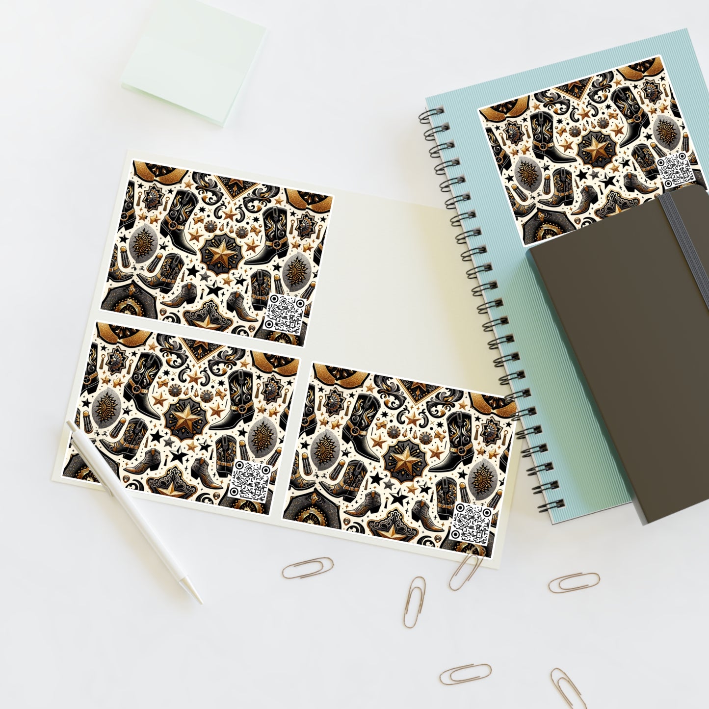 Cowboy Chic Revival Bold Western Glam Sticker Sheets - 8404 Design-60