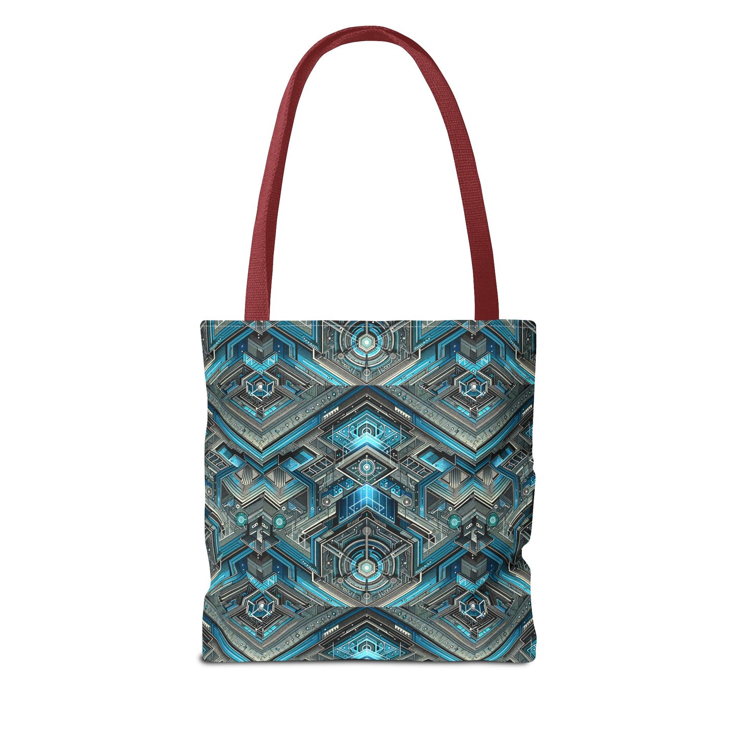 Tech-Infused Futurism Sleek Tech Edge Tote Bag - 8404 Design-49