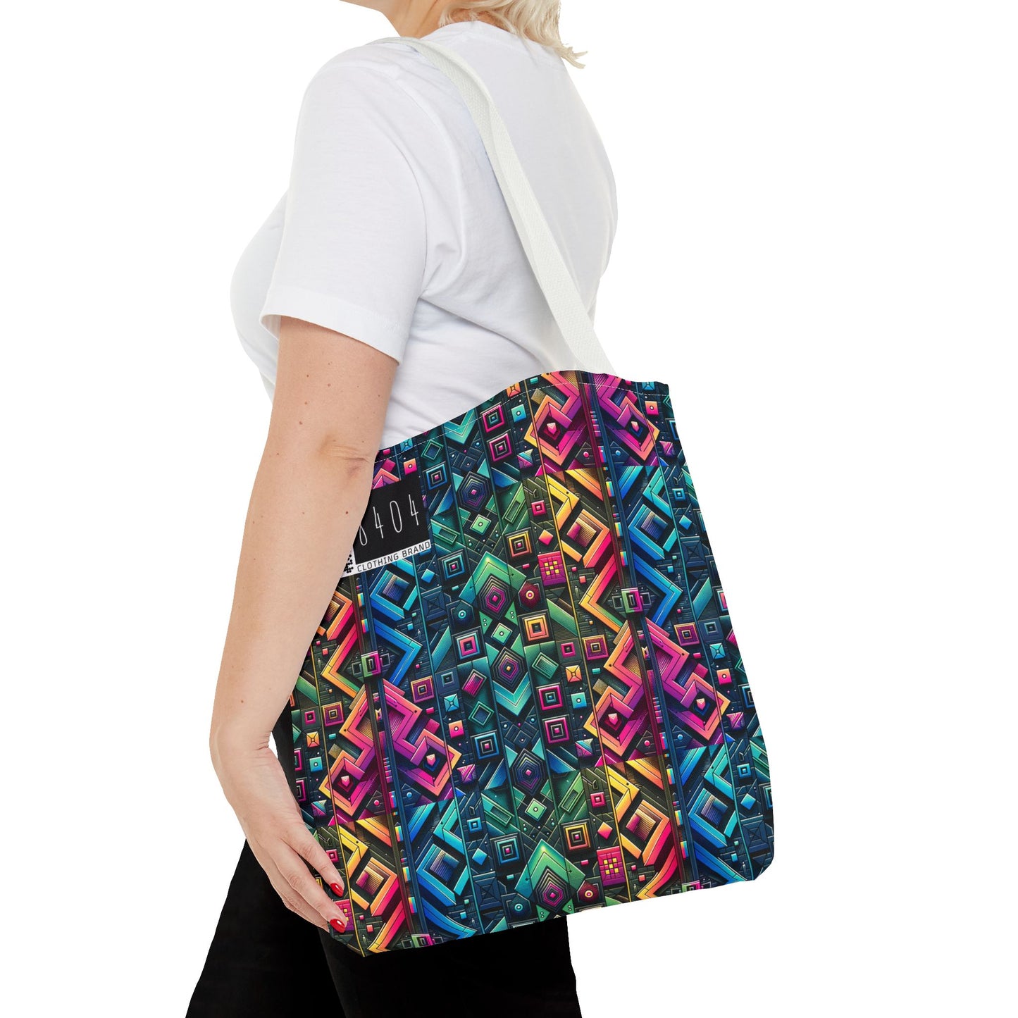 Tech-Inspired Graphics Cyberpunk Cool Tote Bag - 8404 Design-58