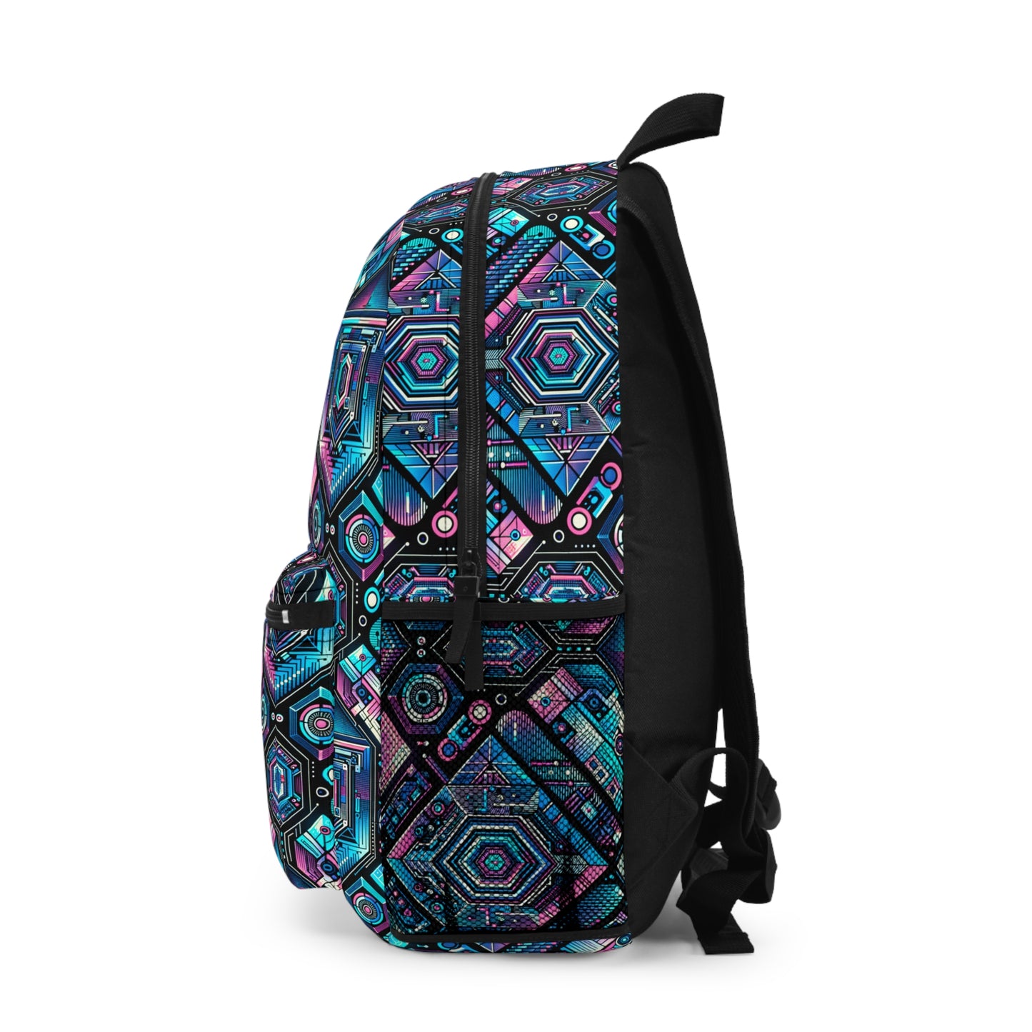 Digital Dreamland Futuristic Tech Aesthetic Backpack - 8404 Design-46