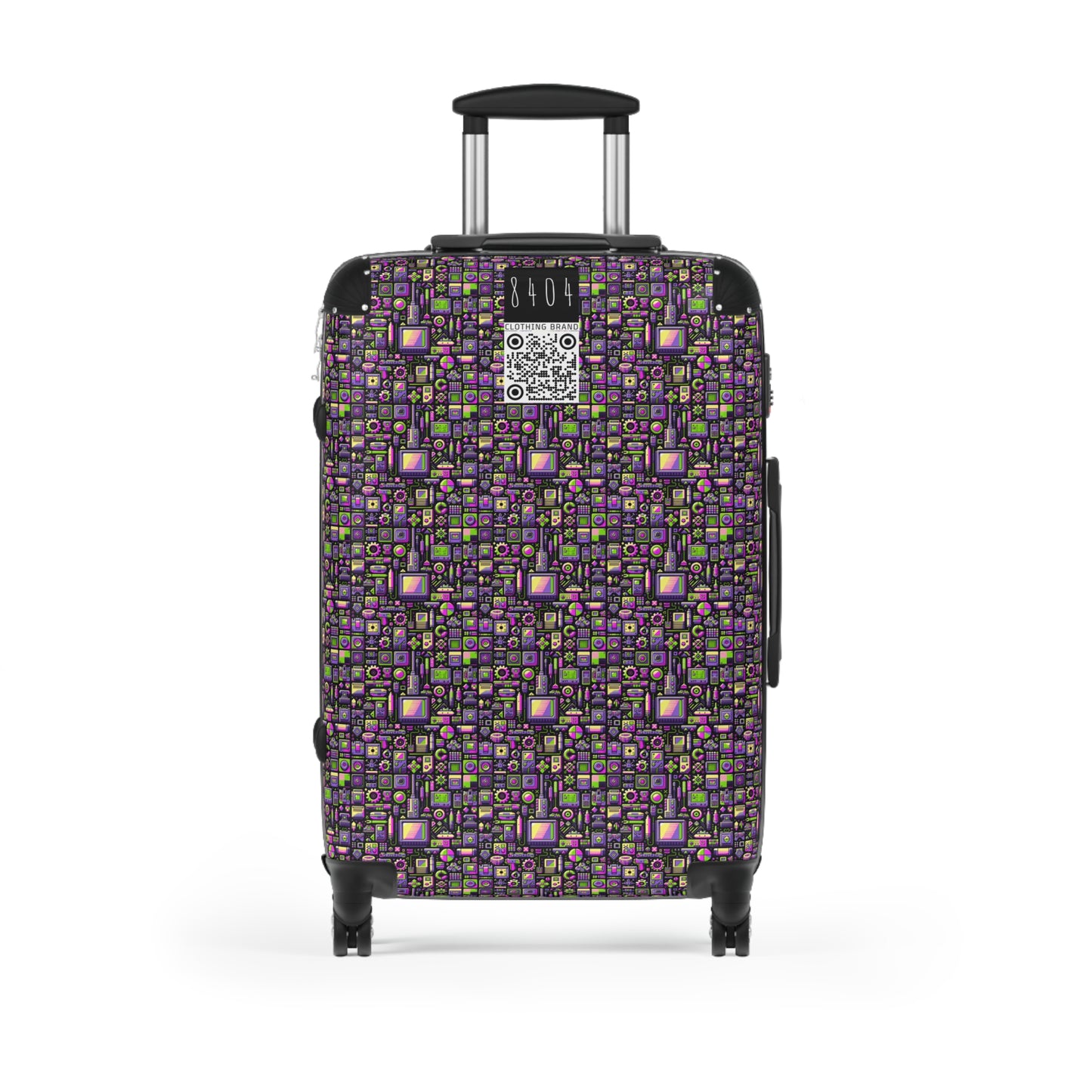 Digital Nostalgia Remix Modern Vintage Fusion Suitcase - 8404 Design-67