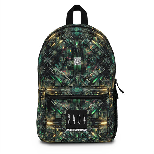 Tech Noir Graphics Tech-Inspired Streetwear Backpack - 8404 Design-56