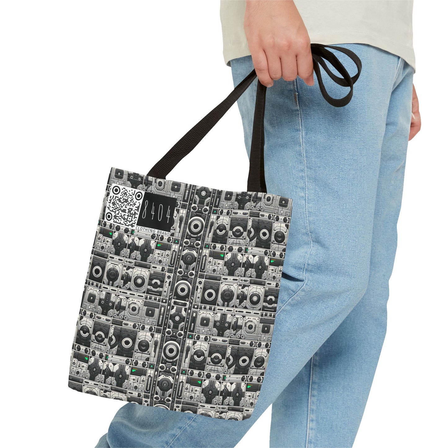 Tech Utility Aesthetics Tech-Forward Minimalism Tote Bag - 8404 Design-60