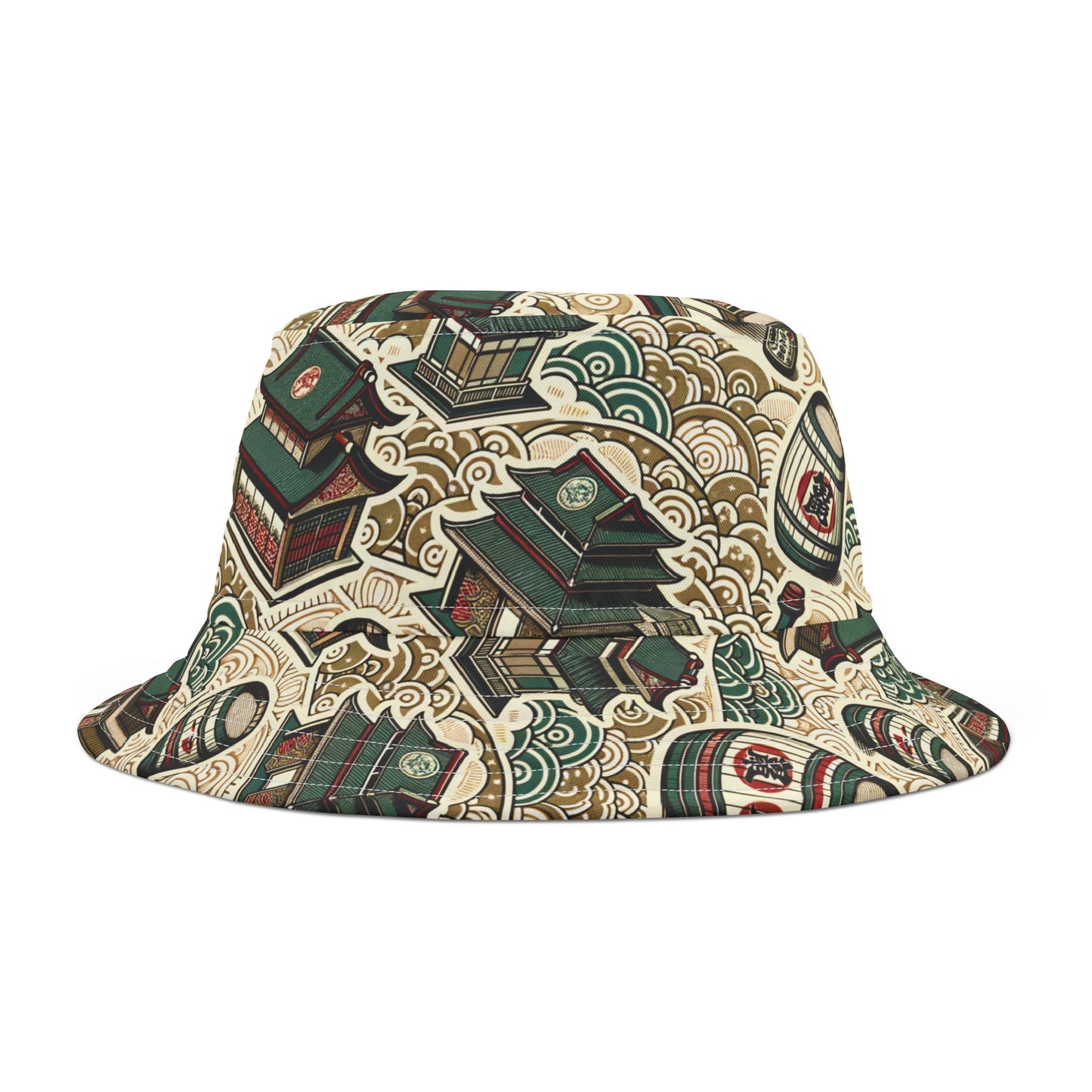 Cultural Artisanal Fusion Contemporary Cultural Elegance Bucket Hat - 8404 Design-68