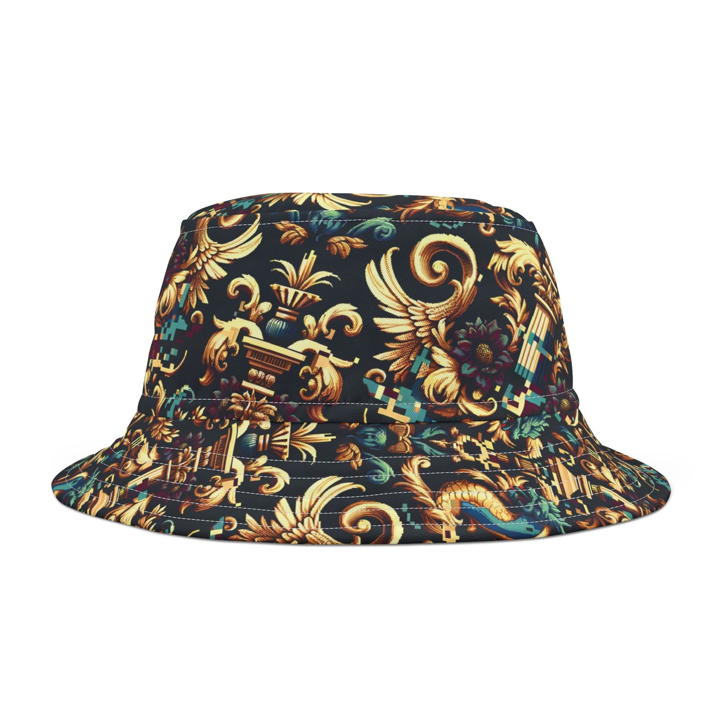 Digital Renaissance Modern Baroque Fusion Bucket Hat - 8404 Design-57