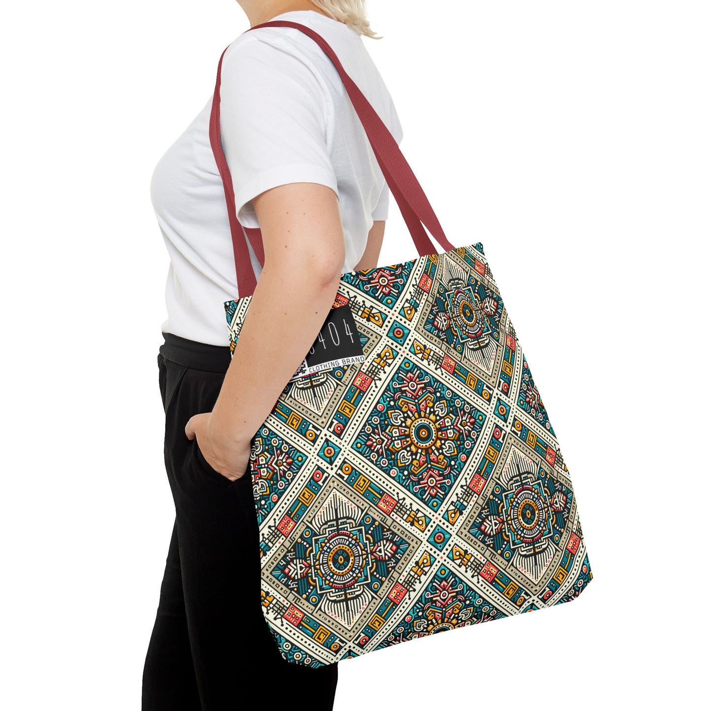 Cultural Fusion Tech Blend of Cultural Heritage With Tech-Inspired Elements Tote Bag - 8404 Design-64