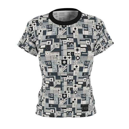 Digital Minimalism Minimalist Tech Women's Cut & Sew Tee - 8404 Design-49