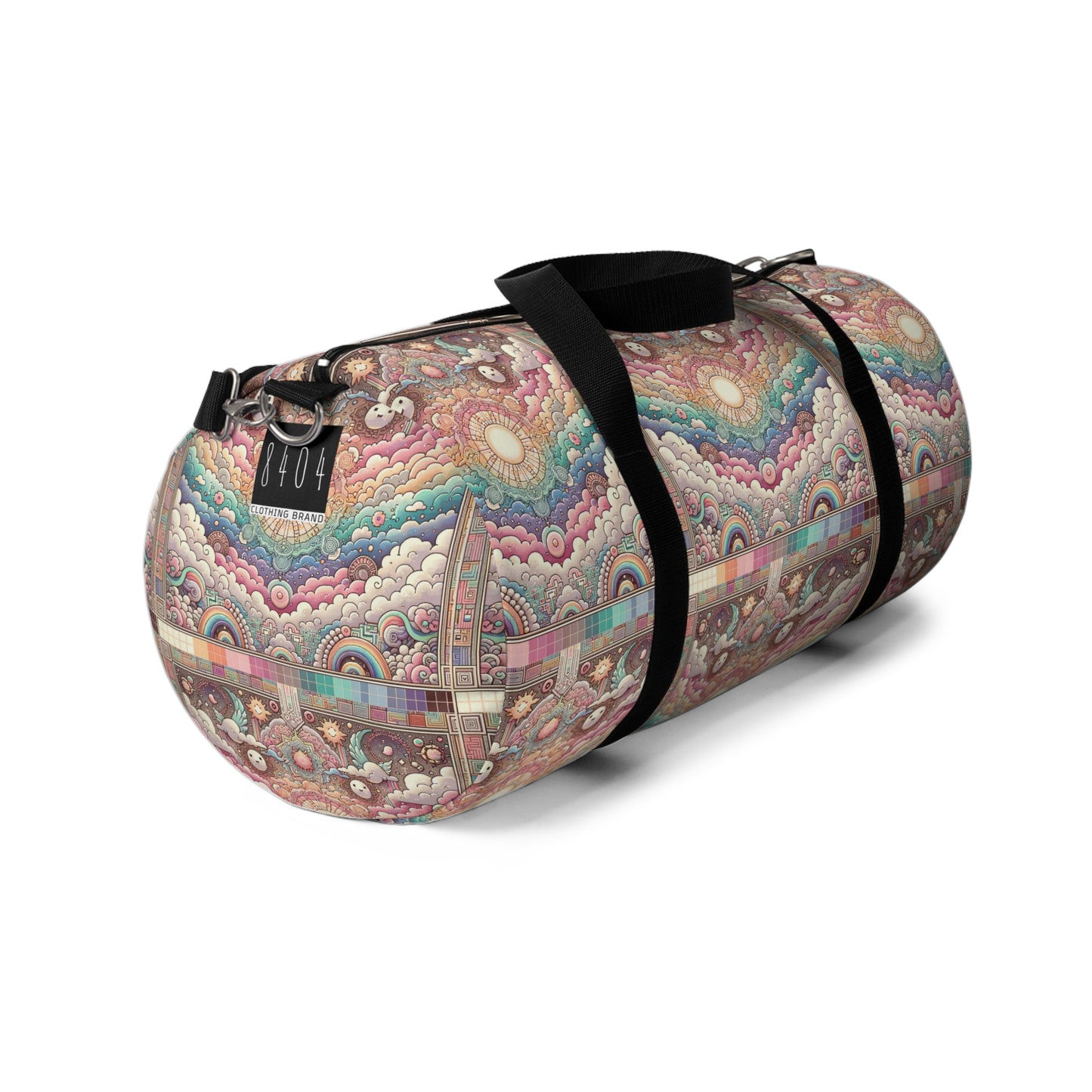 Digital Dreamland Whimsical and Nostalgic Streetwear With a Digital Twist Duffel Bag - 8404 Design-56