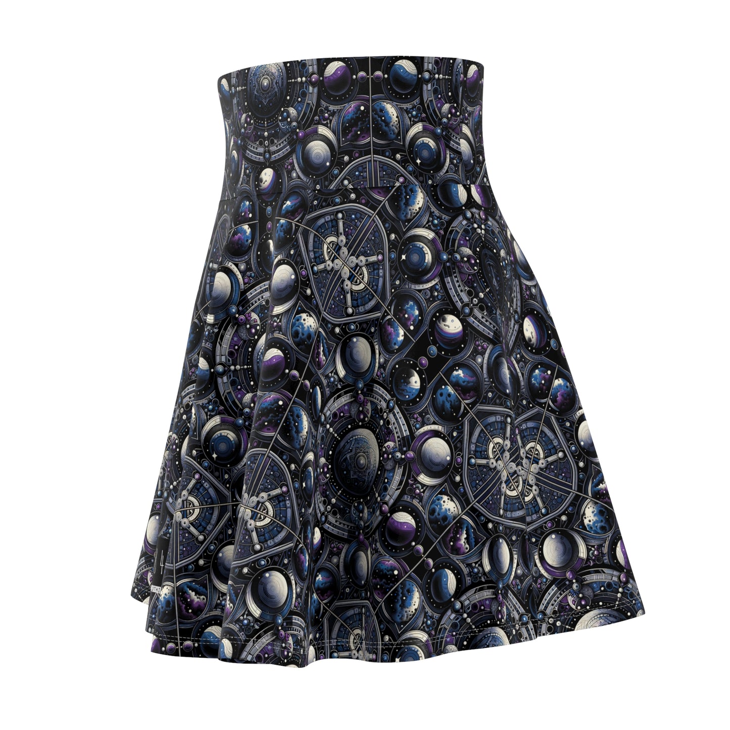 Tech Astronaut Tech-Forward Streetwear Meets Space Exploration Women's Skater Skirt - 8404 Design-46