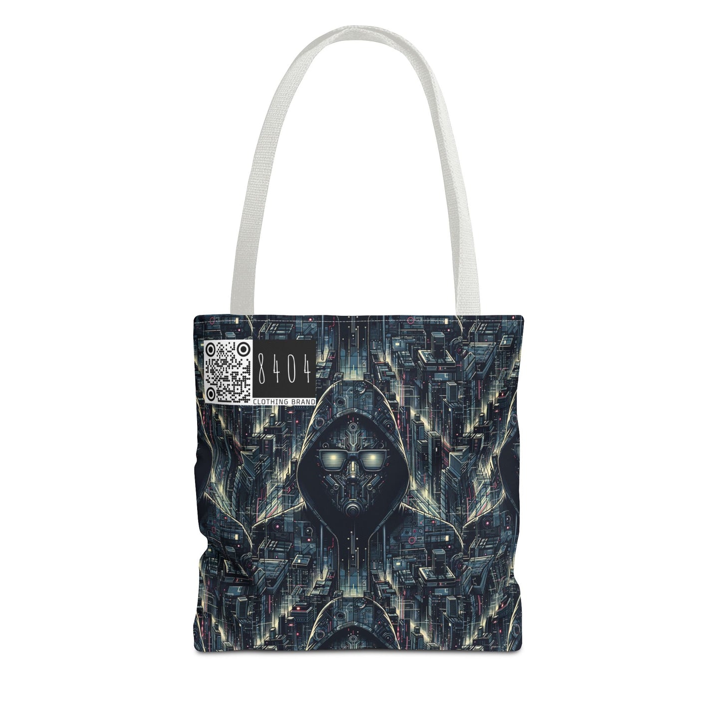 Tech Noir Aesthetics Sleek Tech Streetwear Tote Bag - 8404 Design-56