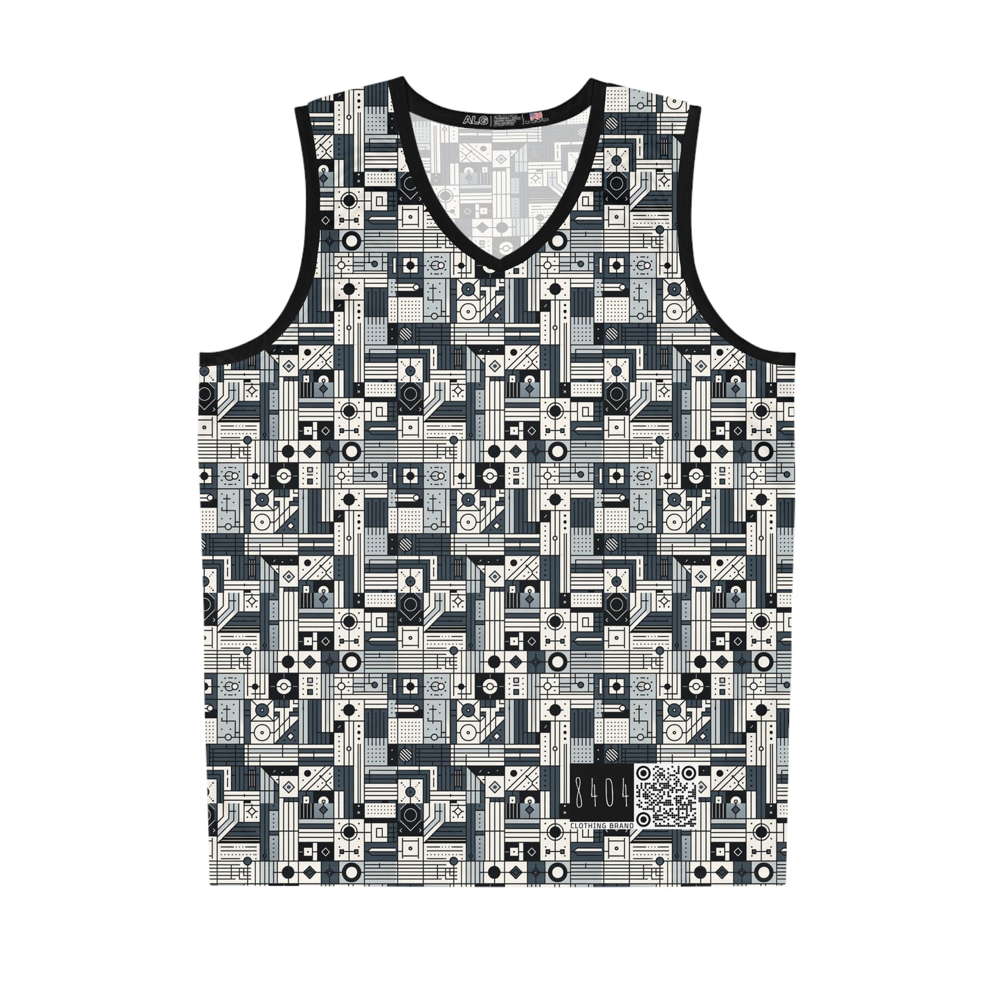Digital Minimalism Minimalist Tech Basketball Jersey - 8404 Design-49