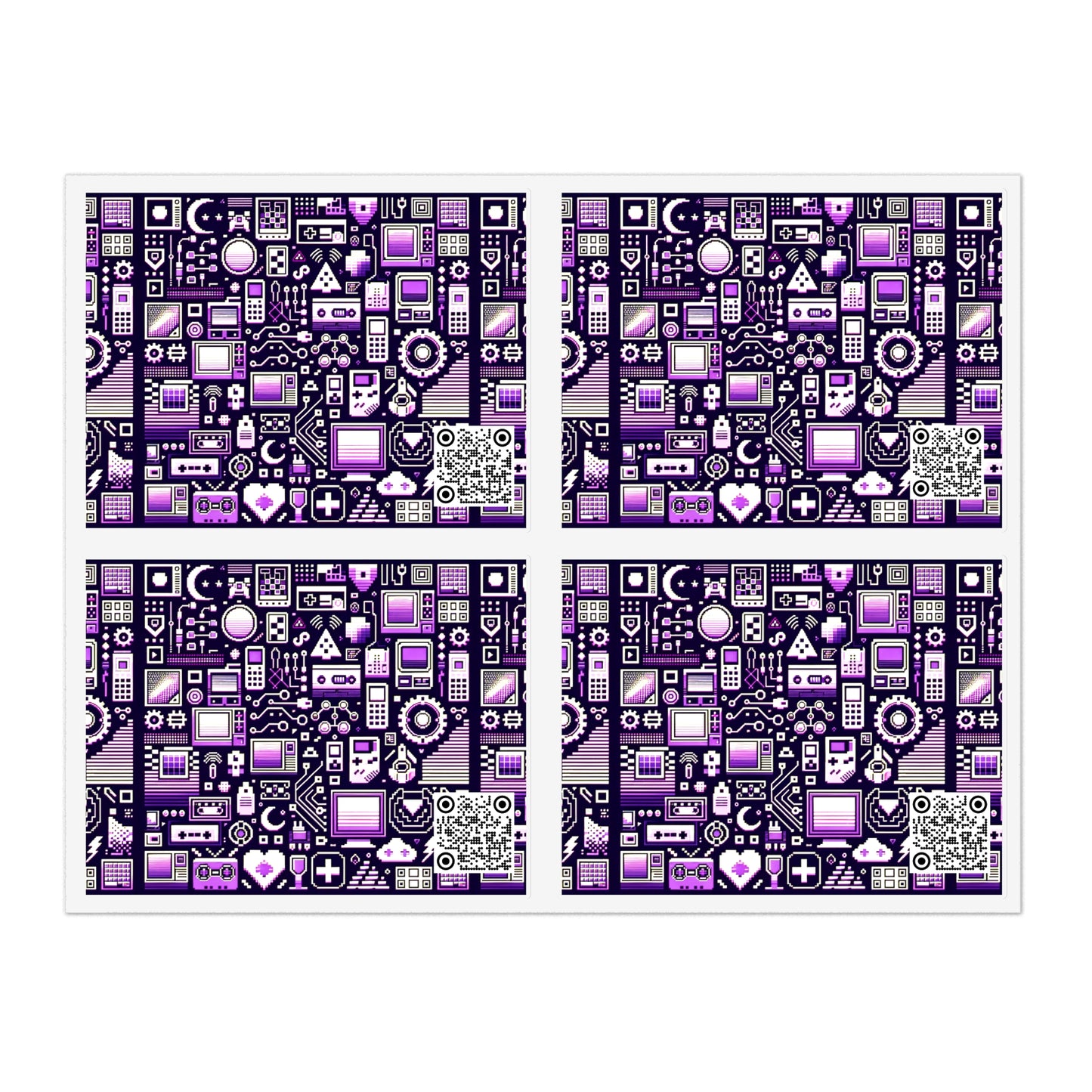 Digital Nostalgia Remix Modern Vintage Fusion Sticker Sheets - 8404 Design-54