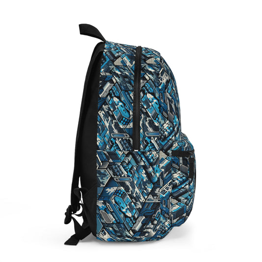 Tech Urban Camo Tech-Forward Streetwear With a Futuristic Military Edge Backpack - 8404 Design-51