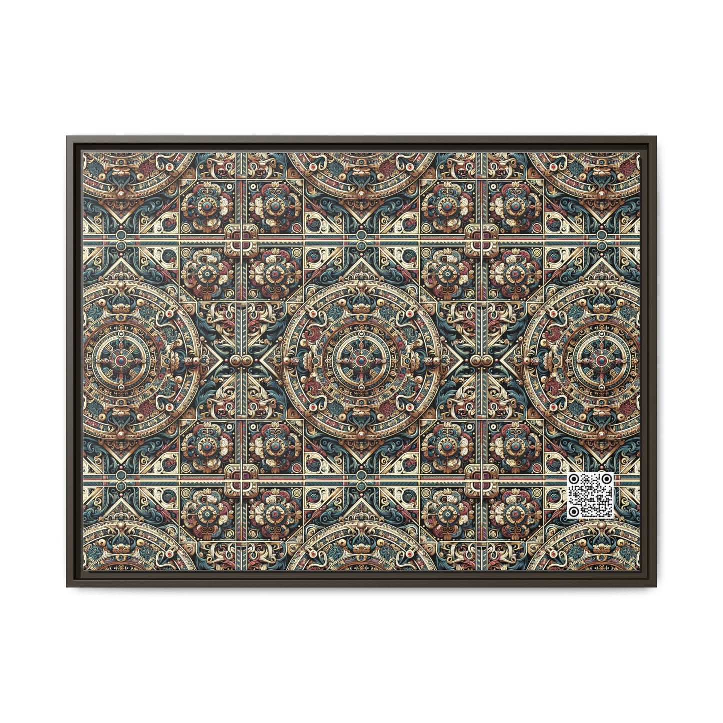 Urban Renaissance Historical Fusion With Street Edge Matte Canvas, Framed (multi-Color) - 8404 Design-57 A