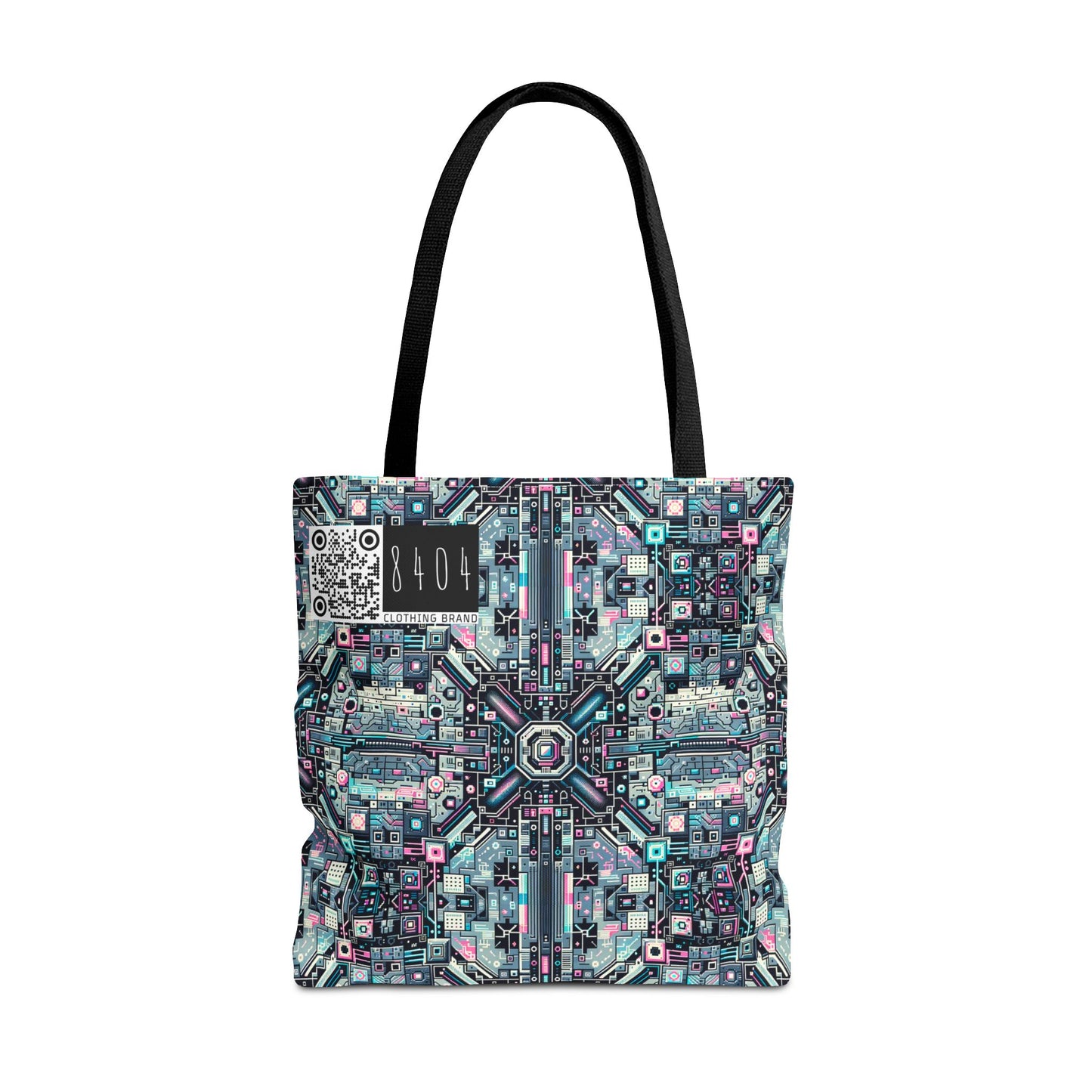 Digital Renaissance Tech-Forward Maximalism Tote Bag - 8404 Design-44