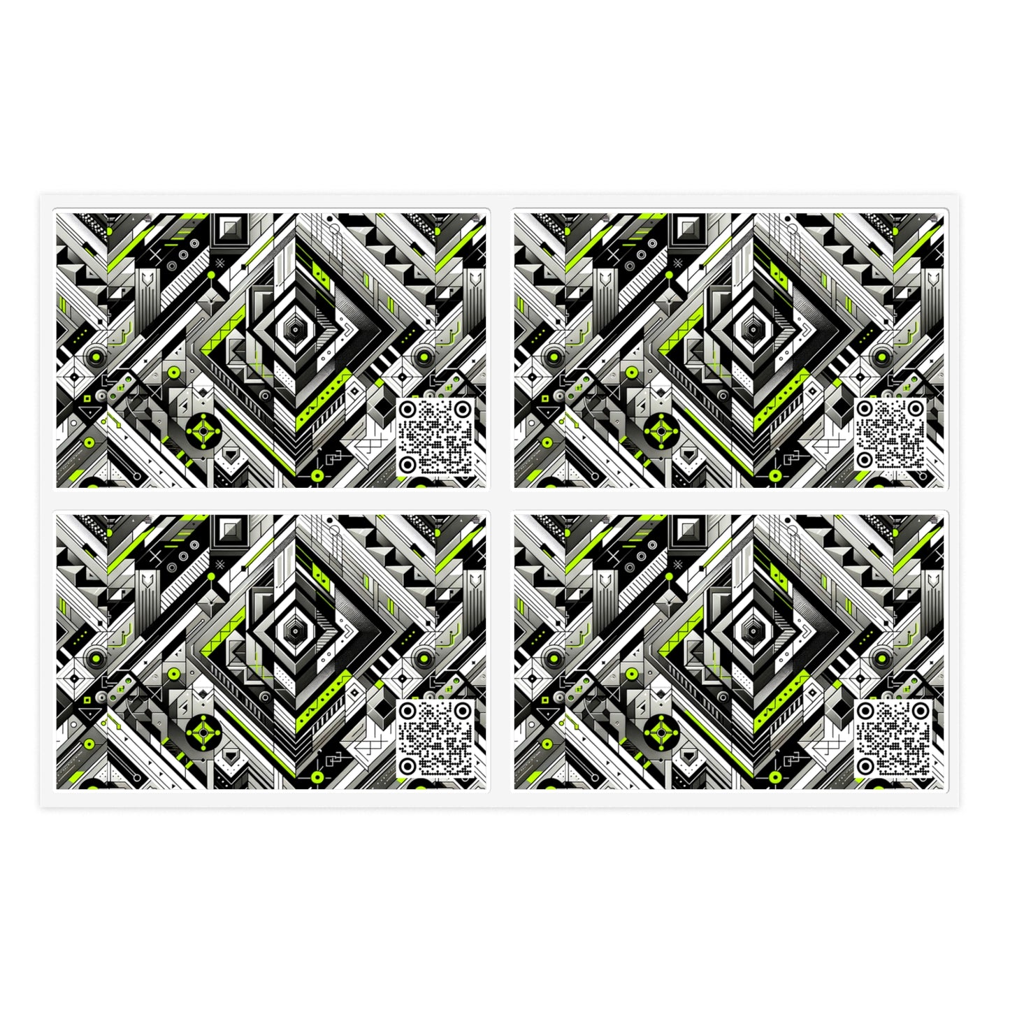 Elevated Sporty Tech Tech-Forward Streetwear Sticker Sheets - 8404 Design-48