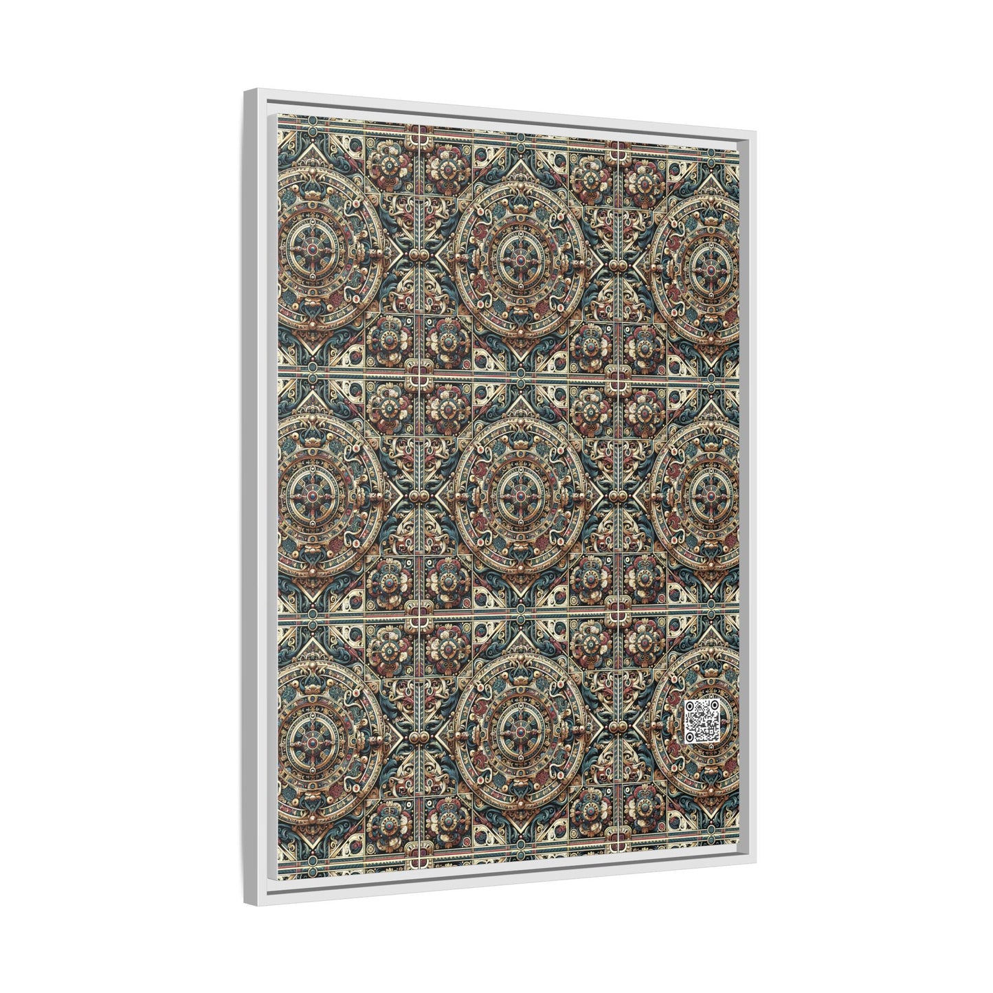 Urban Renaissance Historical Fusion With Street Edge Matte Canvas, Framed (multi-Color) - 8404 Design-57 A