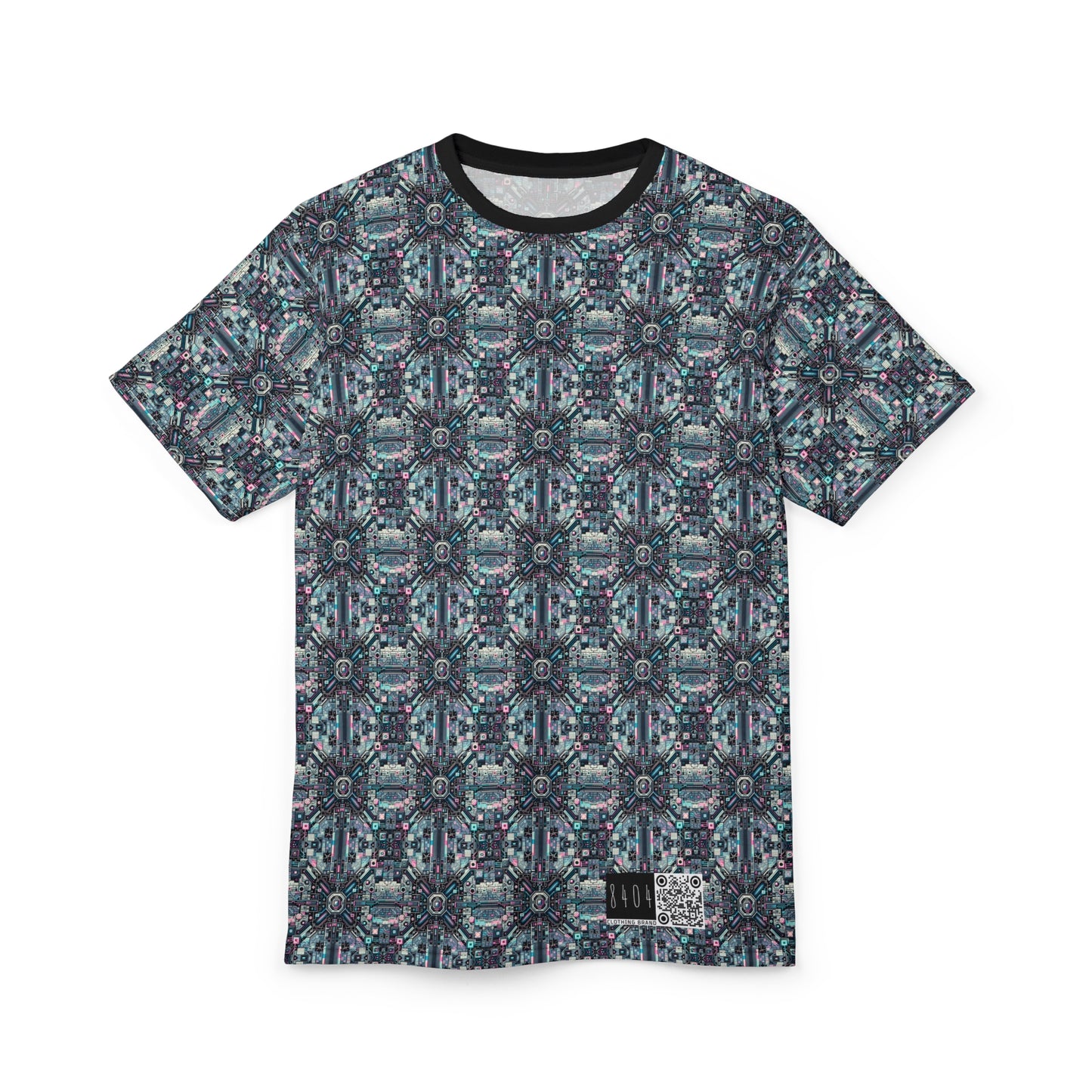 Digital Renaissance Tech-Forward Maximalism Unisex Cut & Sew Tee - 8404 Design-44