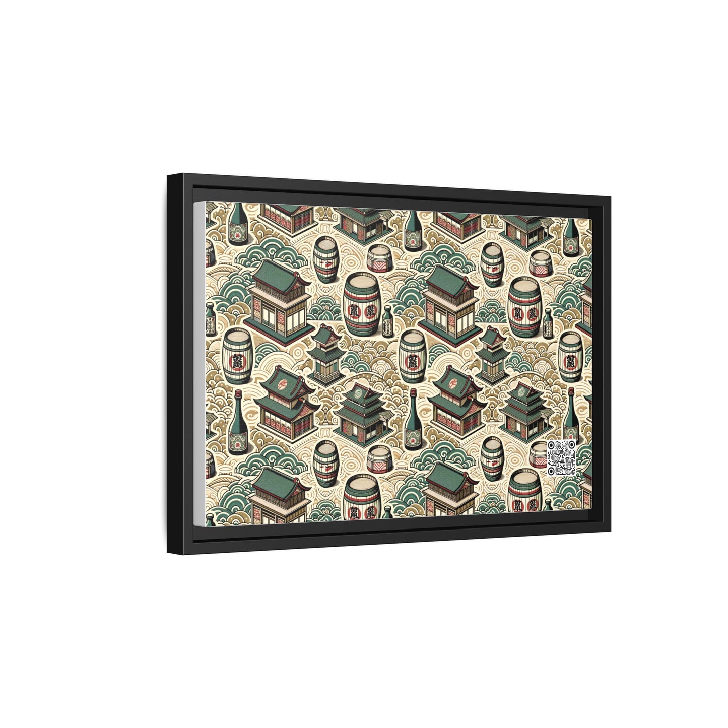 Cultural Artisanal Fusion Contemporary Cultural Elegance Matte Canvas, Framed (multi-Color) - 8404 Design-68 B