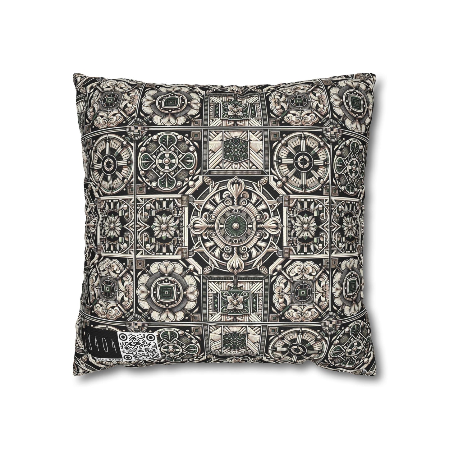 Cyber Garden Party Tech Garden Extravaganza Spun Polyester Square Pillowcase - 8404 Design-45