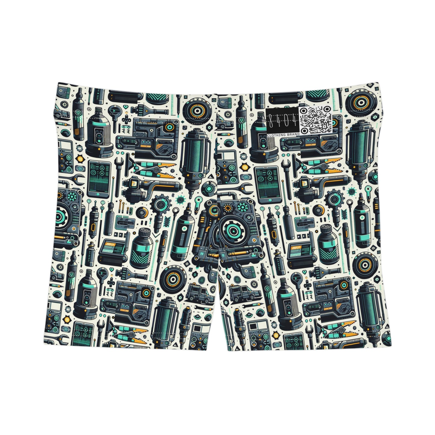 Tech Utility Fusion Modern Tech Streetwear Women's Shorts - 8404 Design-53