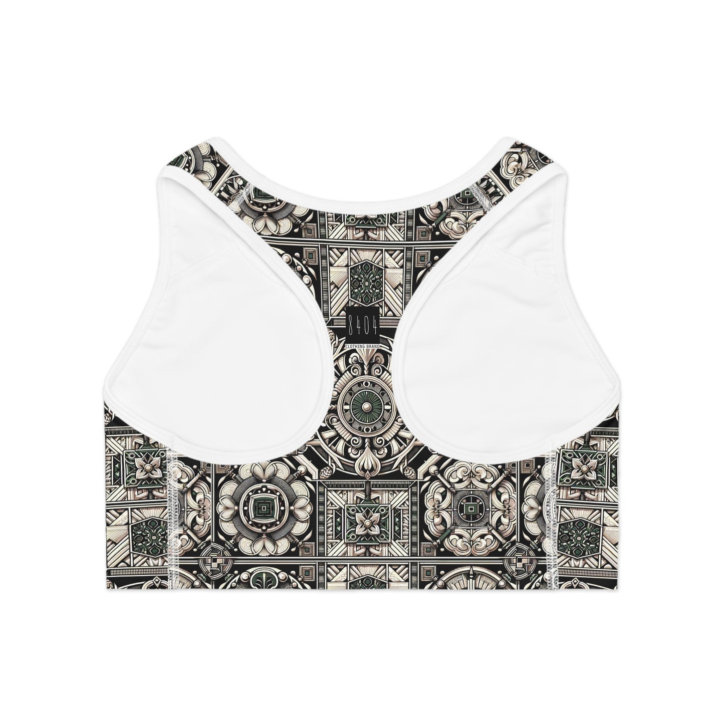 Cyber Garden Party Tech Garden Extravaganza Sports Bra - 8404 Design-45
