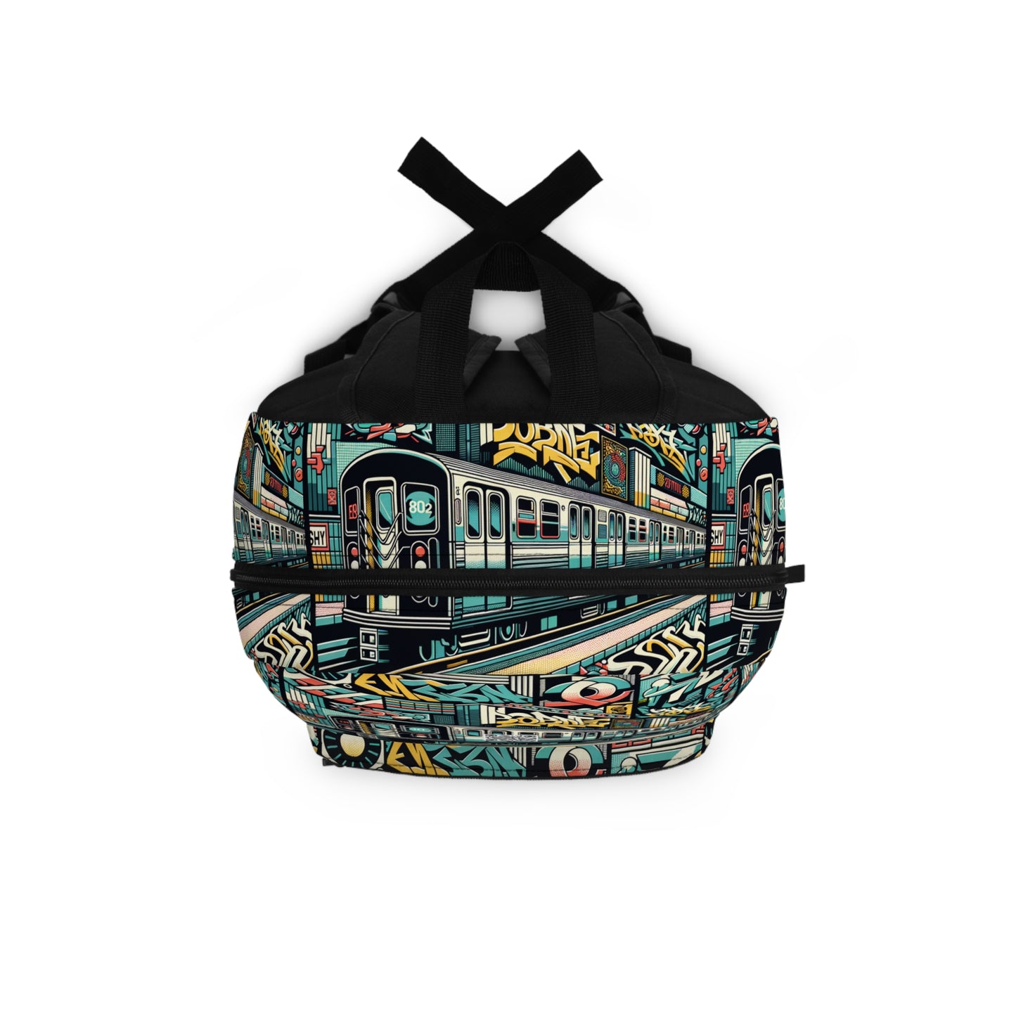 Retro Graffiti Revival Retro Urban Street Art Backpack - 8404 Design-47