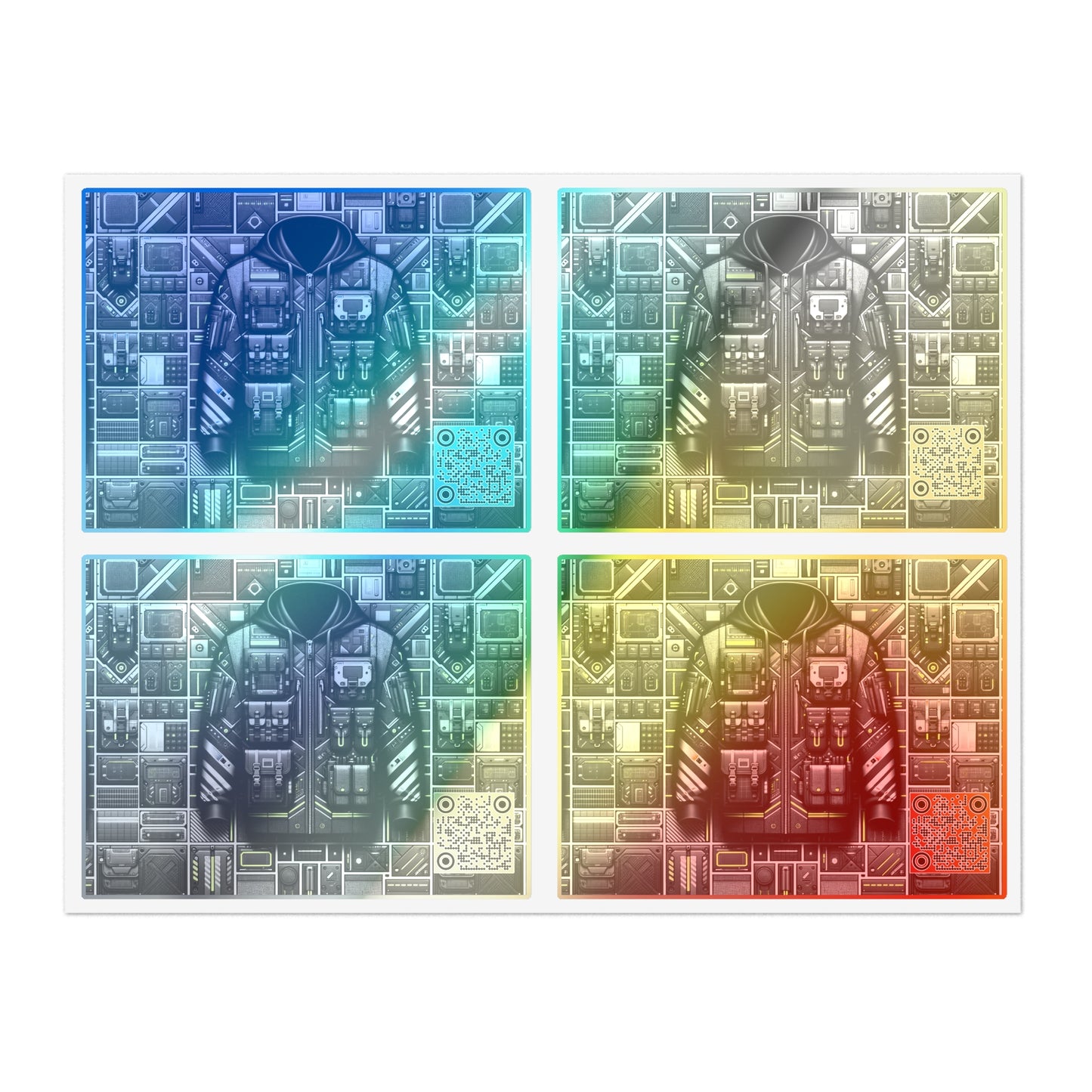 Tech Utility Futuristic Utility Sticker Sheets - 8404 Design-61