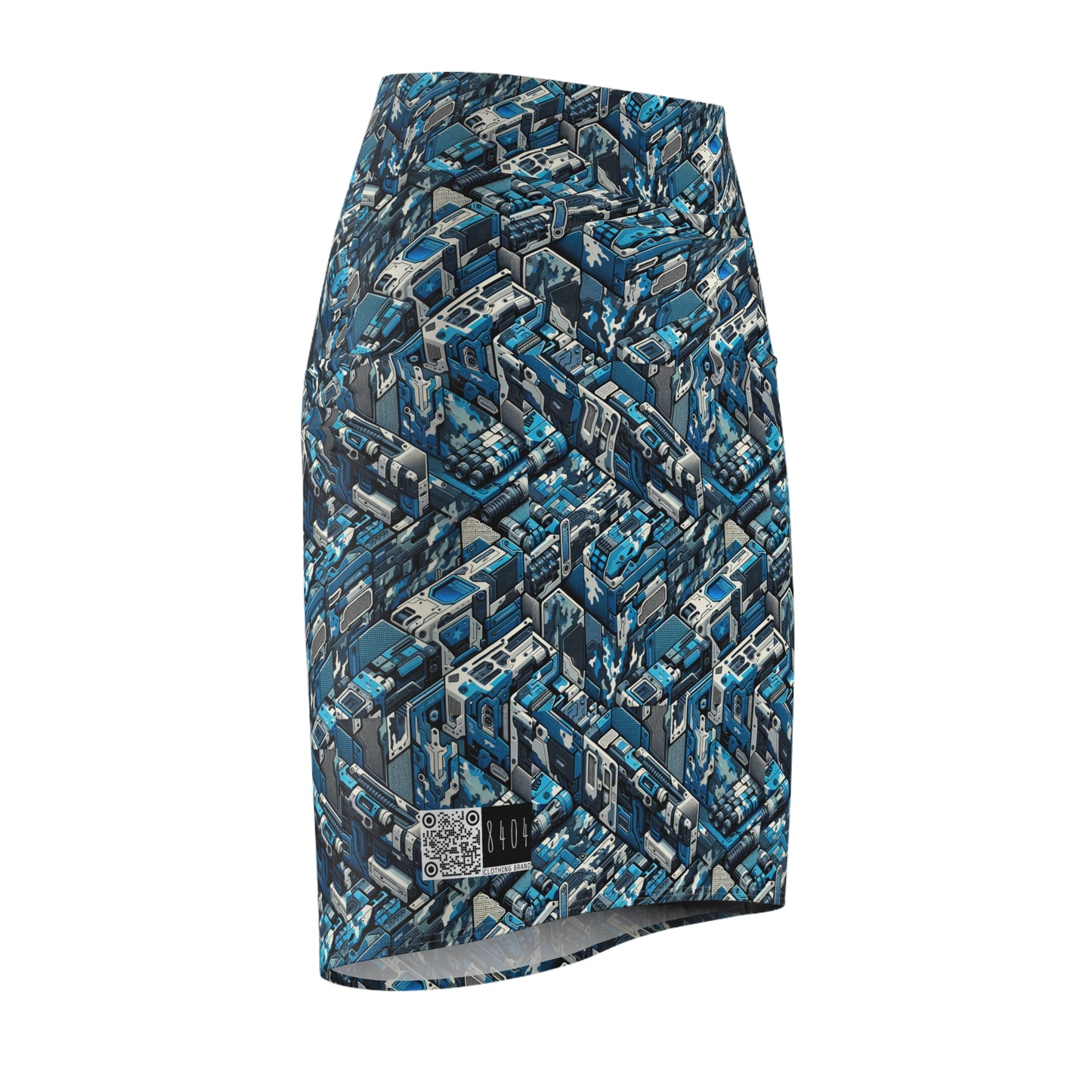 Tech Urban Camo Tech-Forward Streetwear With a Futuristic Military Edge Women's Pencil Skirt - 8404 Design-51