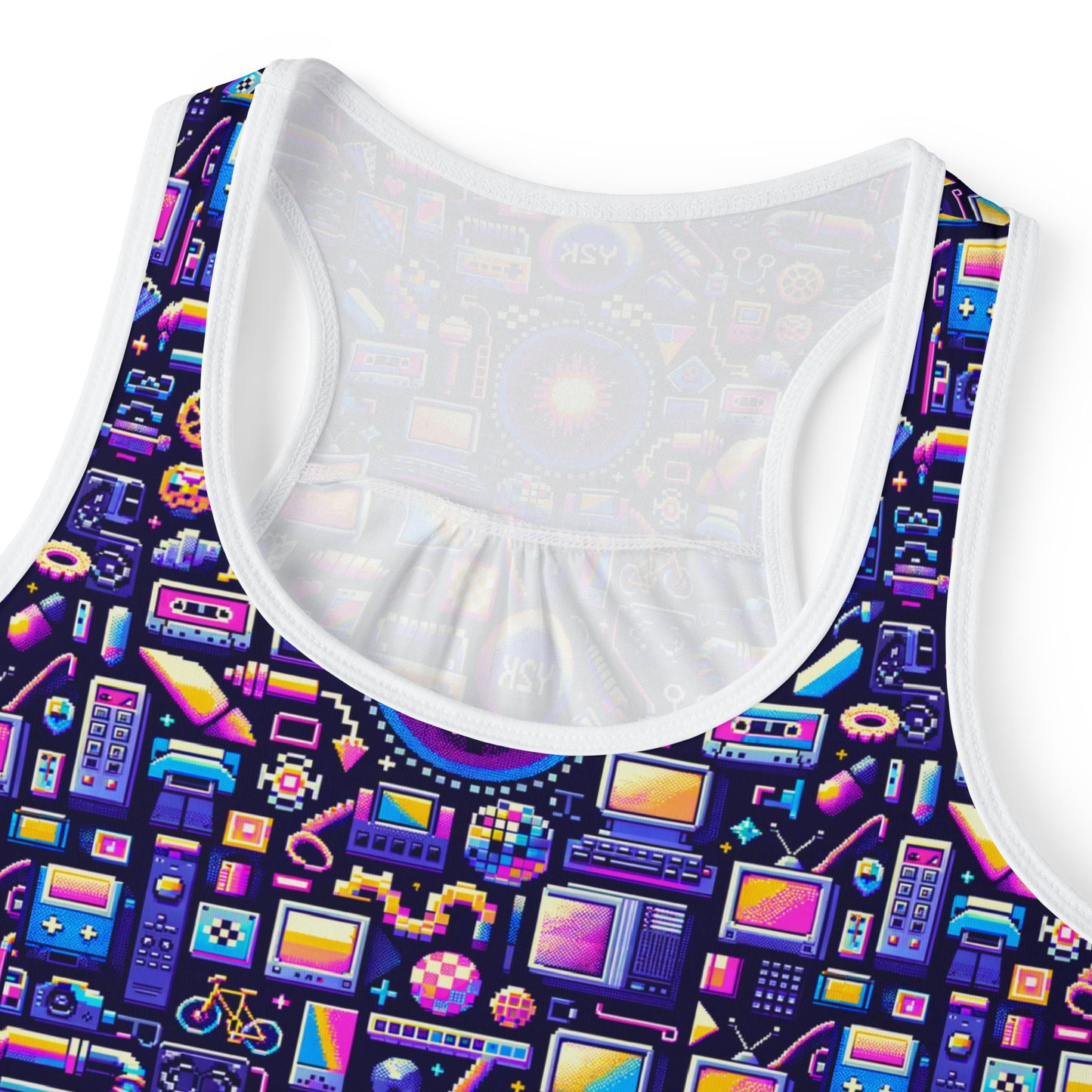 Digital Nostalgia Modern Retro Fusion Women's Tank Top - 8404 Design-64