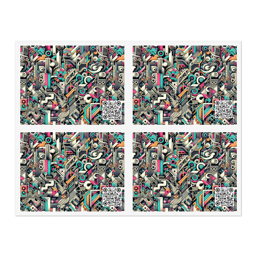 Digital Street Art Urban Street Style Sticker Sheet - 8404 Design-74