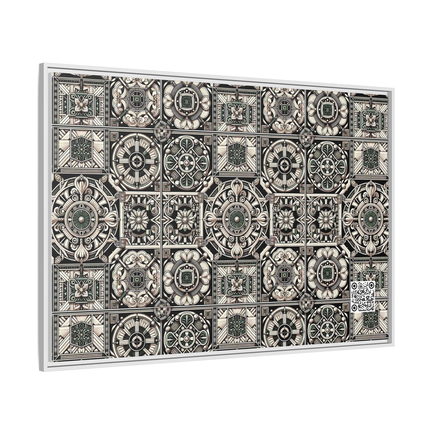 Cyber Garden Party Tech Garden Extravaganza Matte Canvas, Framed (multi-Color) - 8404 Design-45 A