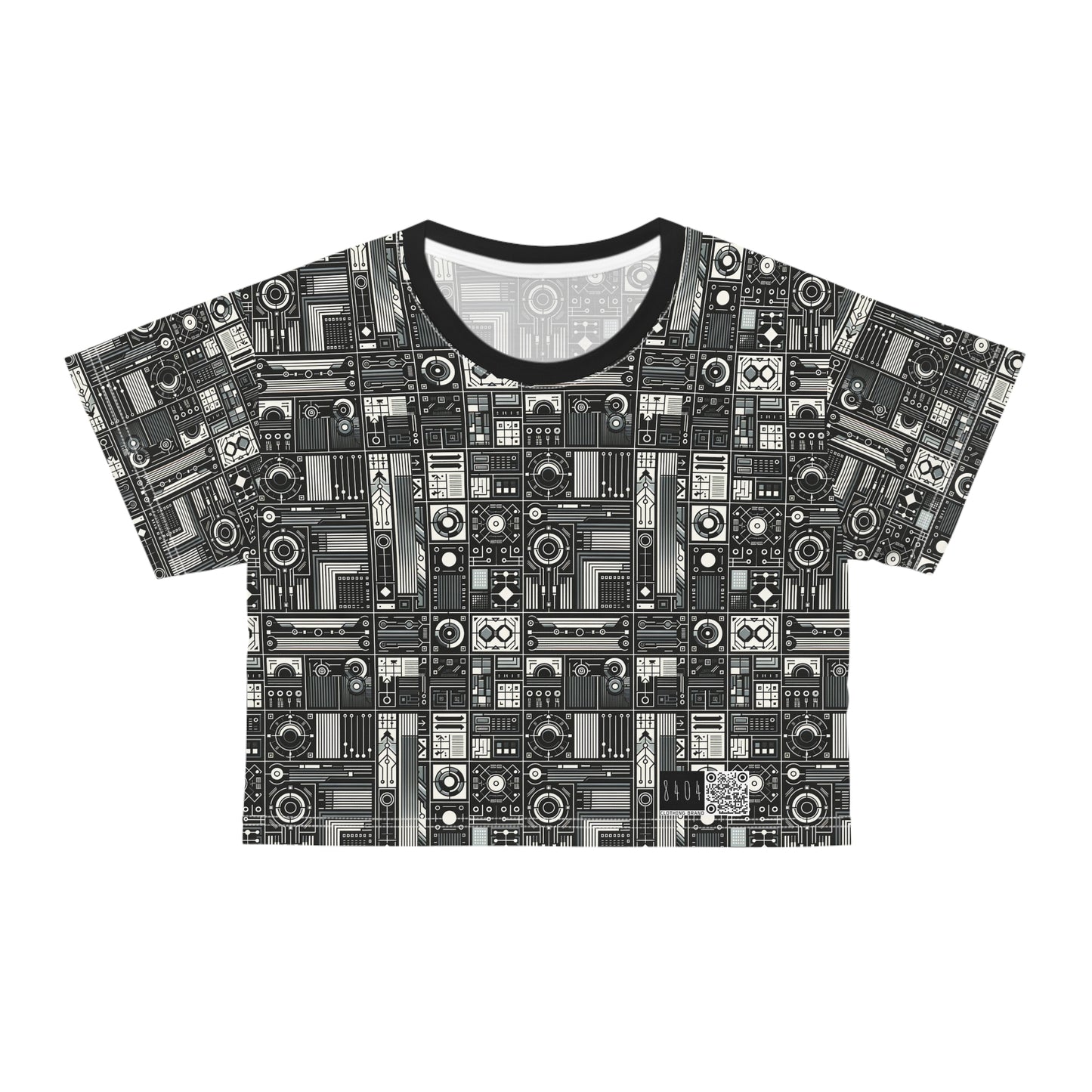 Digital Minimalism Minimalist Tech Crop Tee - 8404 Design-62