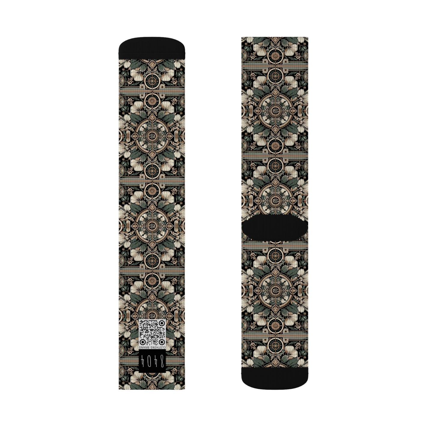 Cyber Garden Party Tech Garden Extravaganza Sublimation Socks - 8404 Design-66