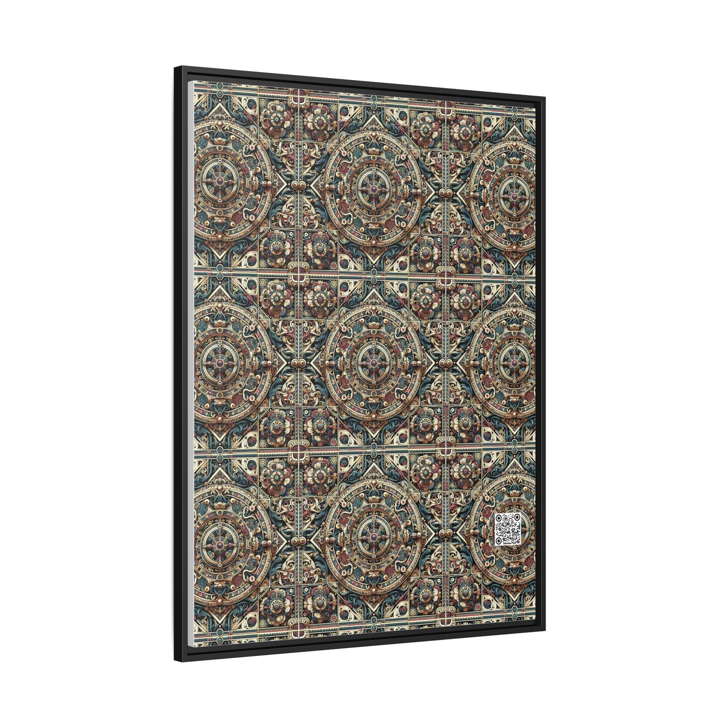Urban Renaissance Historical Fusion With Street Edge Matte Canvas, Framed (multi-Color) - 8404 Design-57 A