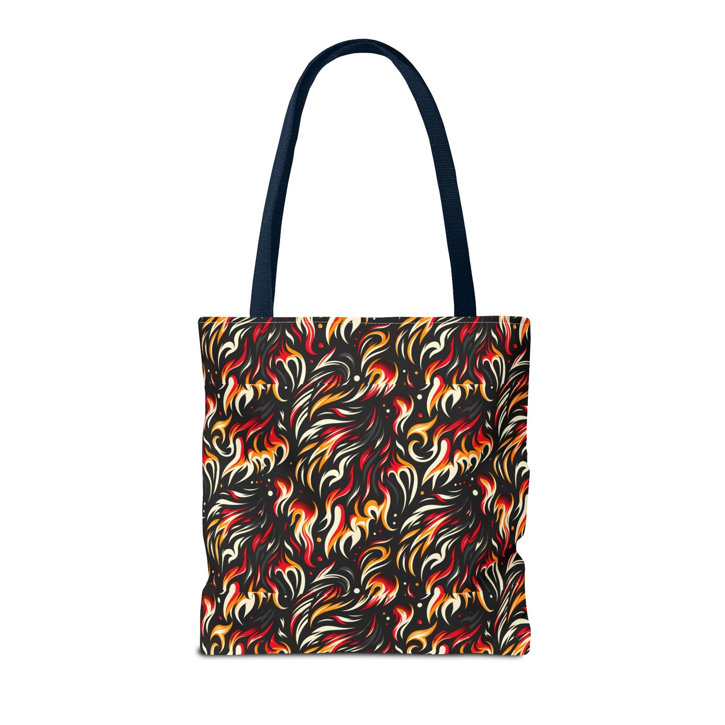 Fire & Flames Bold Streetwear Statement Tote Bag - 8404 Design-60