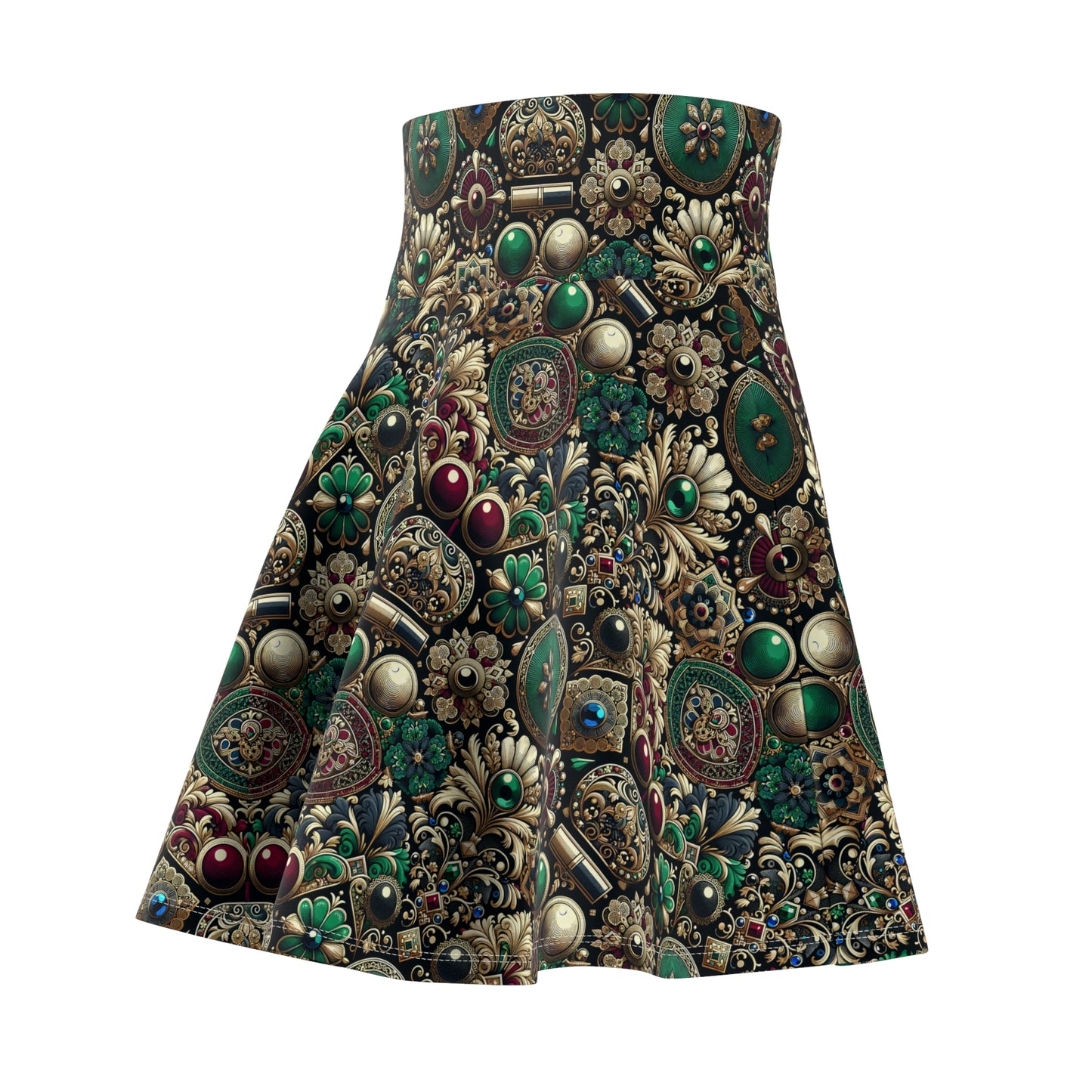 Neo-Dandyism Modern Dandy Streetwear Women's Skater Skirt - 8404 Design-54