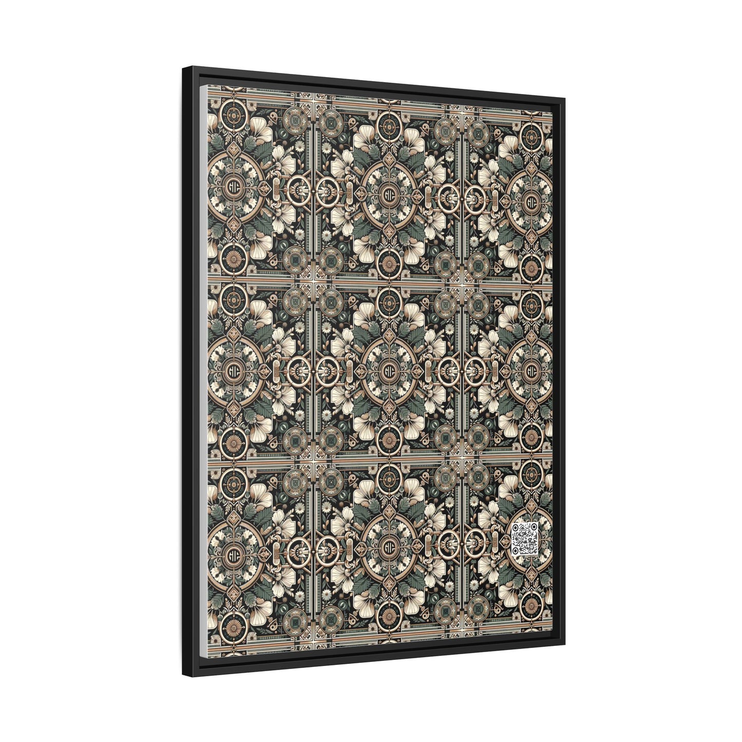 Cyber Garden Party Tech Garden Extravaganza Matte Canvas, Framed (multi-Color) - 8404 Design-66 A