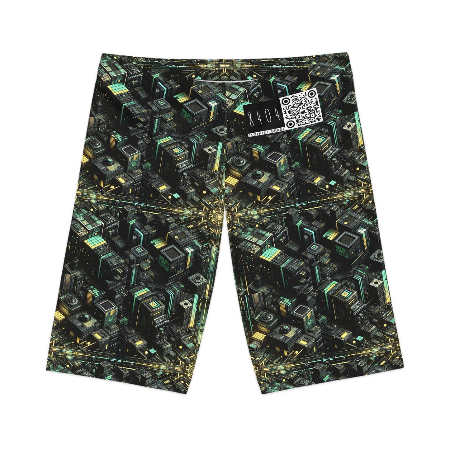 Tech Noir Graphics Tech-Inspired Streetwear Women's Bike Shorts - 8404 Design-66