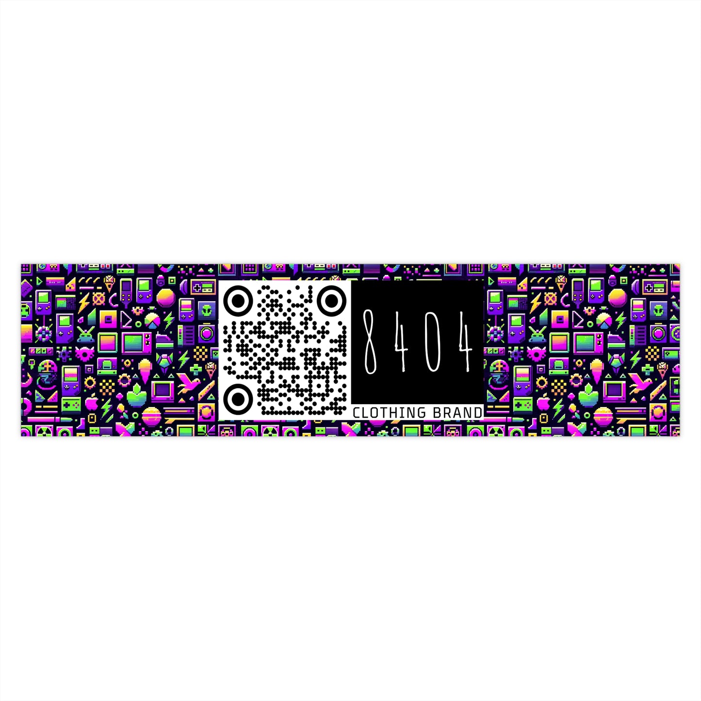 Digital Nostalgia Remix Modern Vintage Fusion Bumper Sticker - 8404 Design-49