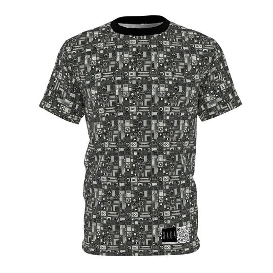 Digital Minimalism Minimalist Tech Unisex Cut & Sew Tee - 8404 Design-62