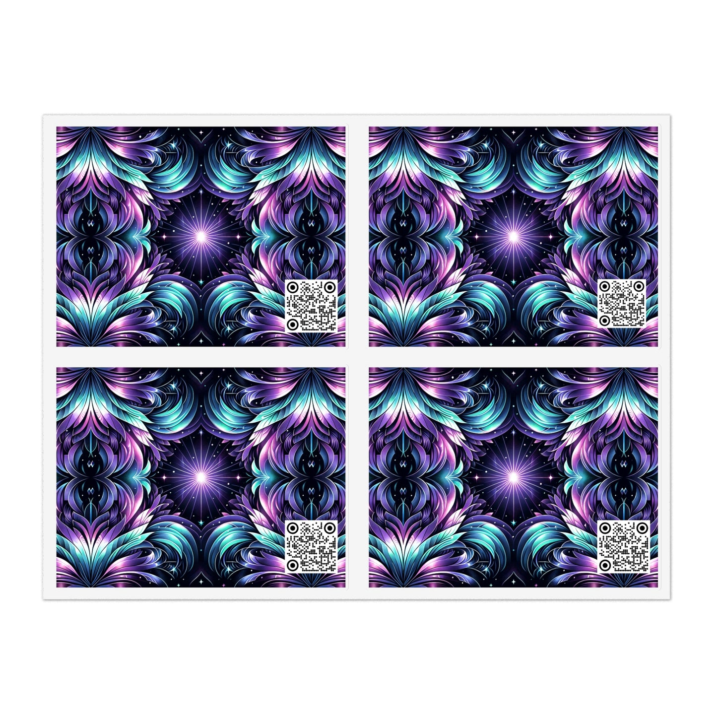 Iridescent Dream Futuristic Tech Sticker Sheets - 8404 Design-60